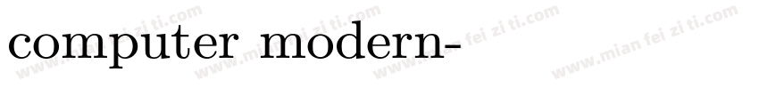 computer modern字体转换
